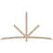 Ekena Millwork Alberta Smooth Timber Gable Bracket, Douglas Fir, 96"W x 52"H x 3 1/2"D x 3 1/2"F, 13/12 Pitch GBW096X52X0404ALB00SDF - alternate 1